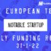 The European Tech Weekly Notable Startup Funding Report 31/1/22
