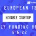 The European Tech Weekly Notable Startup Funding Report 13/6/22